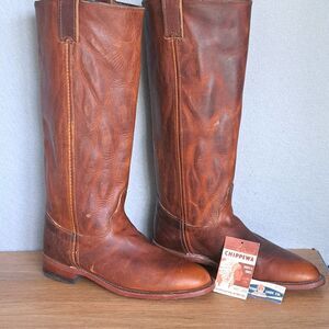 Chippewa Women’s Size 7.5 Renegade 1901W62 Tall Brown Leather Work Boots Vintage